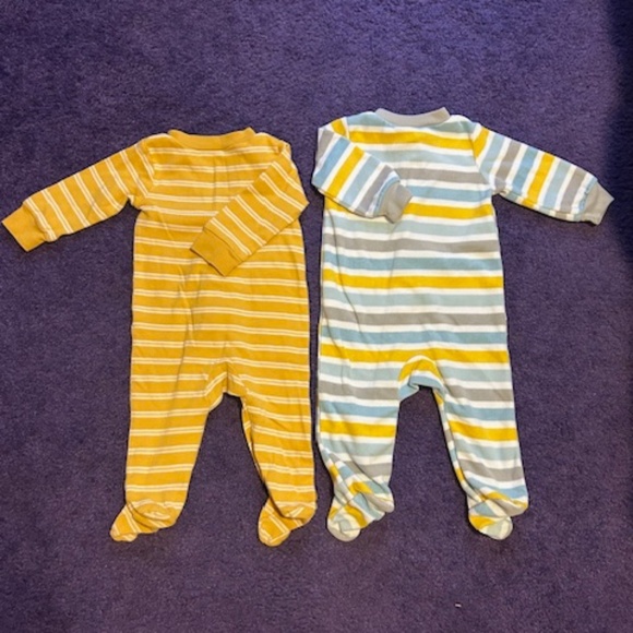 Carter's "Little Brother" footed Onesies -6 months - Picture 6 of 6